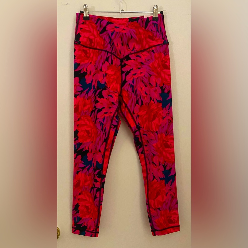 Floral Pink and Purple Leggings